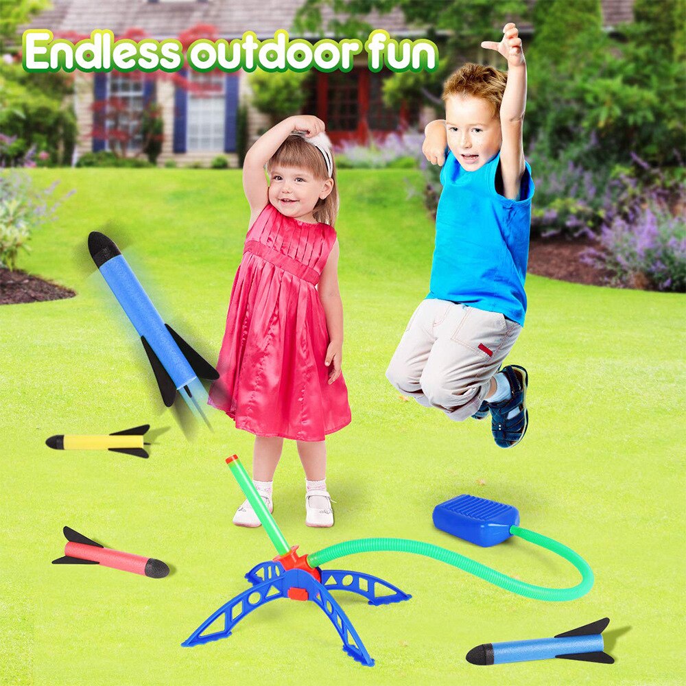 Air Rocket Foot Pump Launcher Toy For Outdoor Children Foot Flashing

Air-Powered Rocket Launcher Toy for Kids' Outdoor Fun - ToylandEU