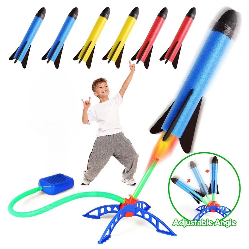 Air Rocket Foot Pump Launcher Toy For Outdoor Children Foot Flashing

Air-Powered Rocket Launcher Toy for Kids' Outdoor Fun