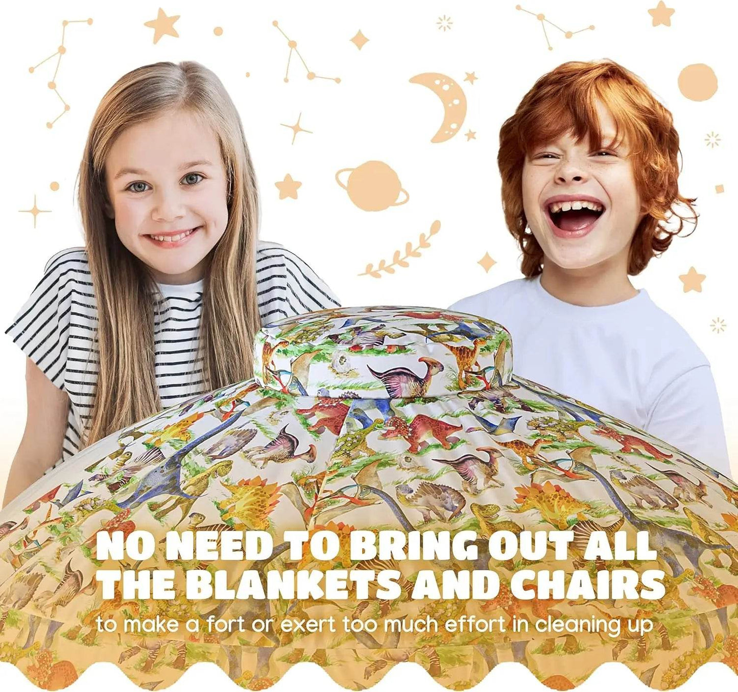 Air Tent Playhouse for Kids - Inflatable Dino Tent 2 Pack - ToylandEU