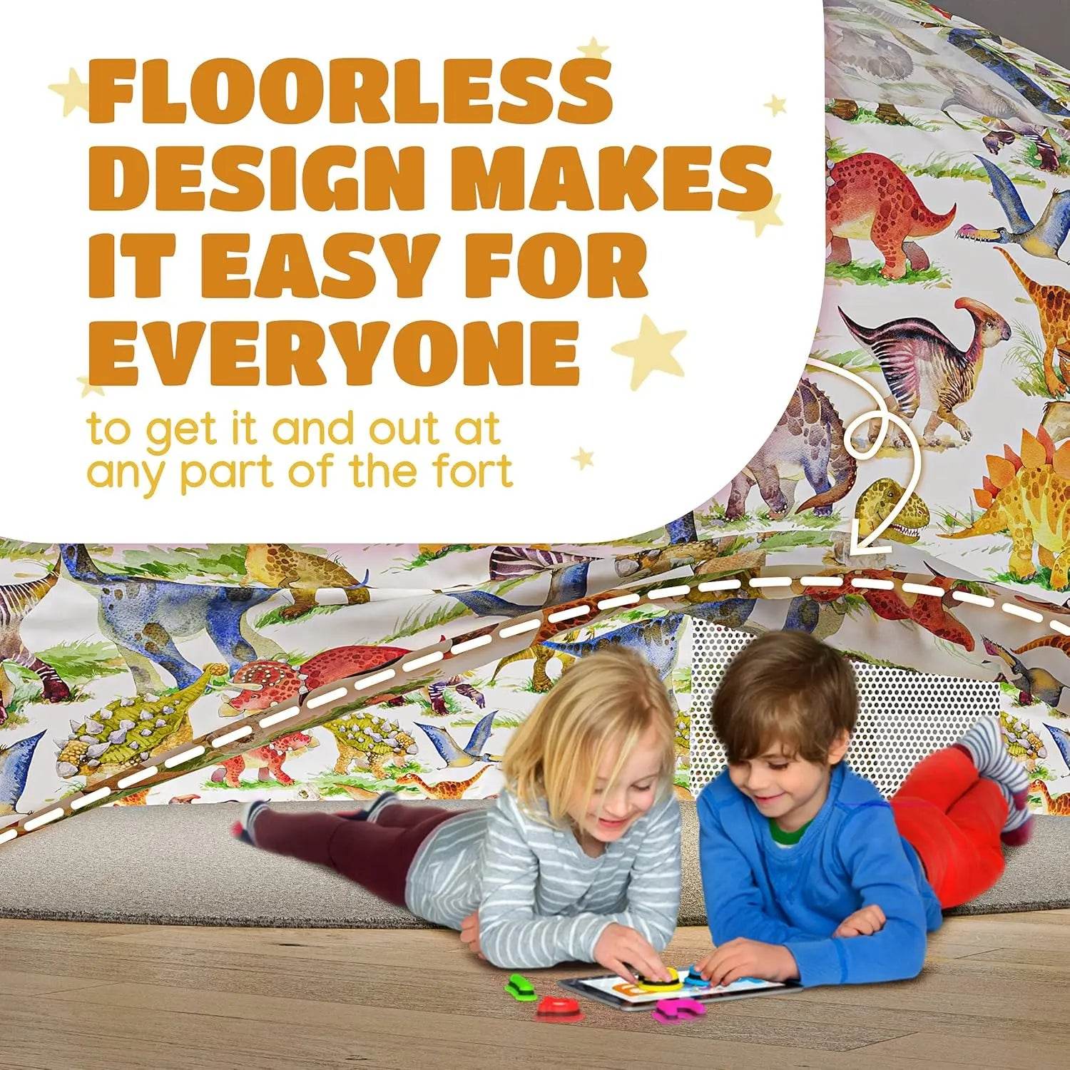 Air Tent Playhouse for Kids - Inflatable Dino Tent 2 Pack - ToylandEU