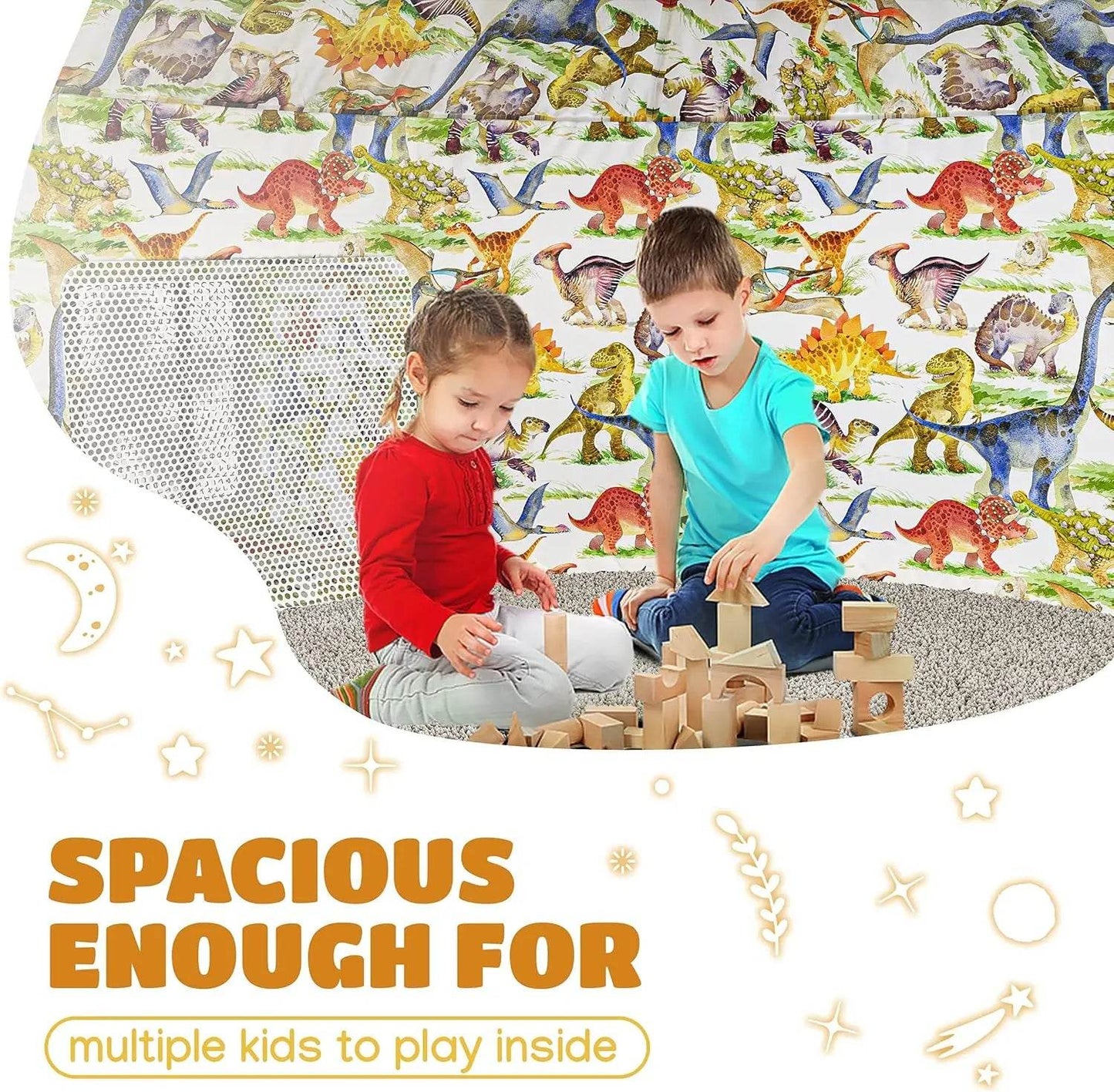 Air Tent Playhouse for Kids - Inflatable Dino Tent 2 Pack - ToylandEU