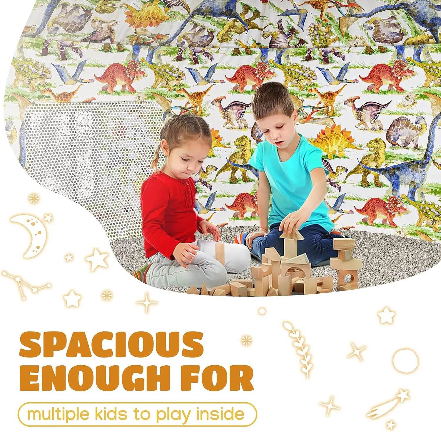 Air Tent Playhouse for Kids - Inflatable Dino Tent 2 Pack - ToylandEU