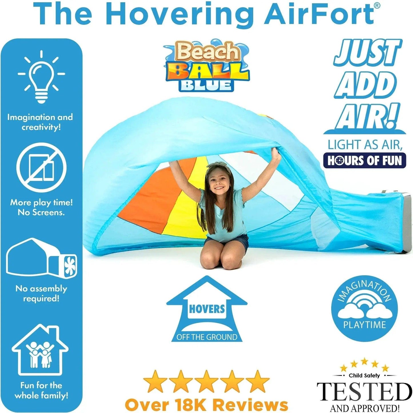  The Original AirFort - Beach Ball Blue -  ToylandEU™