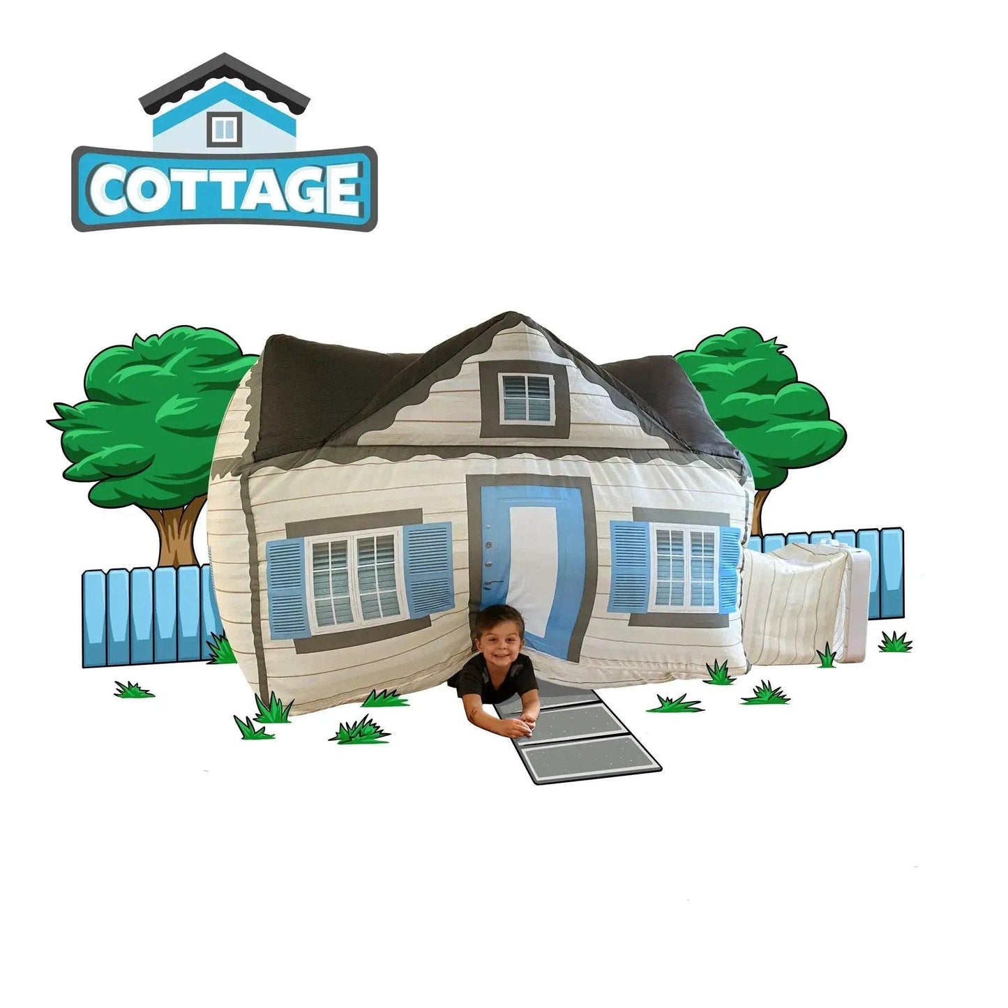  AirFort Cottage Play Tent Instant Indoor Fun -  ToylandEU™