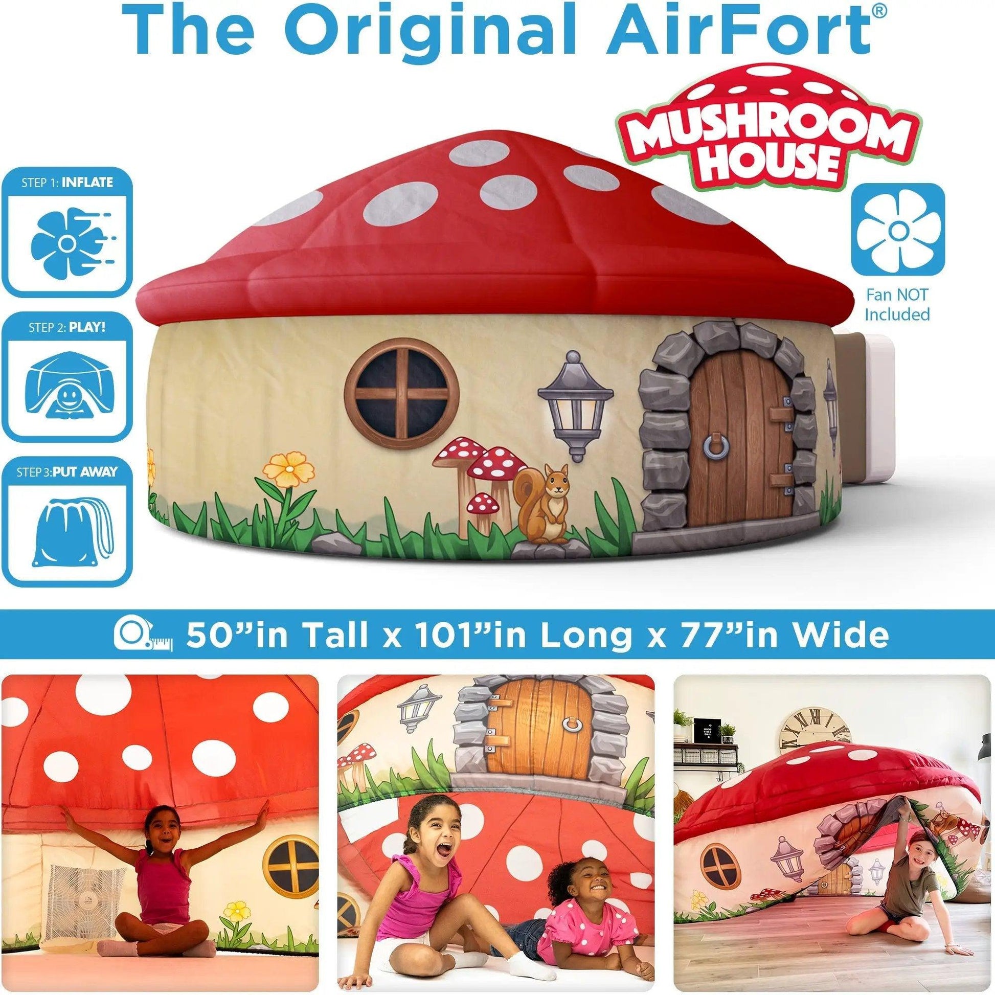  AirFort Mushroom House Play Tent Imaginative Fun -  ToylandEU™