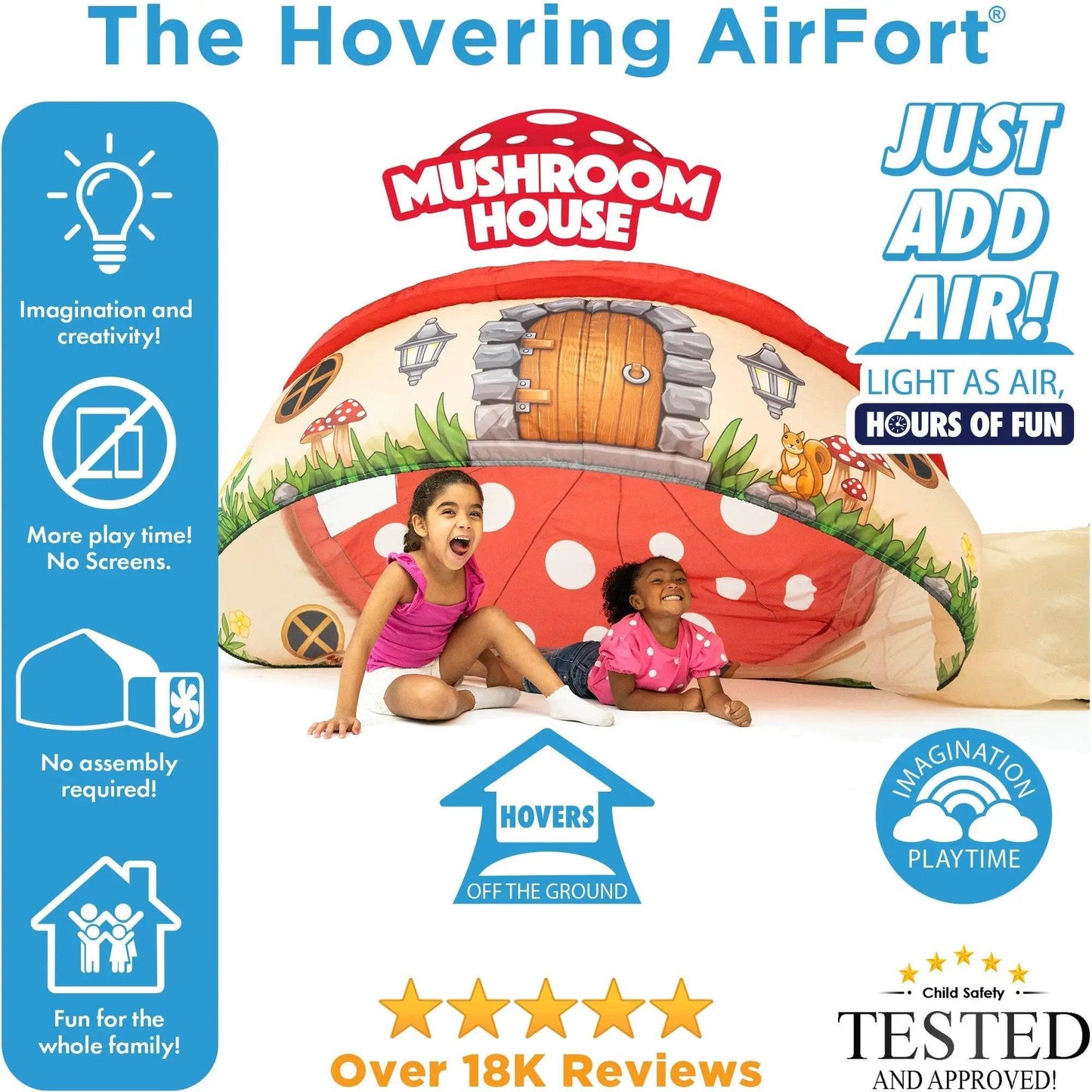  AirFort Mushroom House Play Tent Imaginative Fun -  ToylandEU™