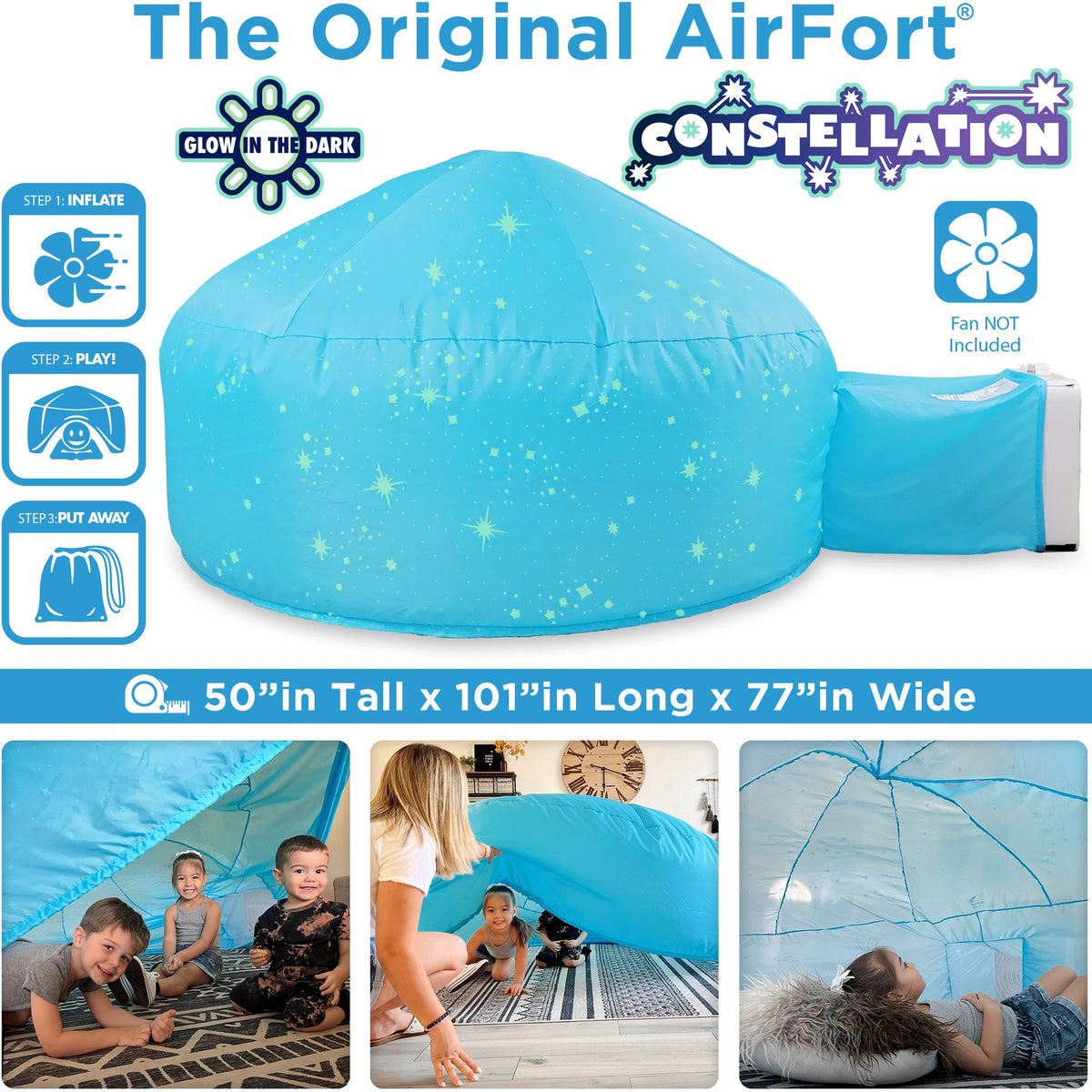 AirFort Playhouse | Glow In The Dark | Toylandeu™