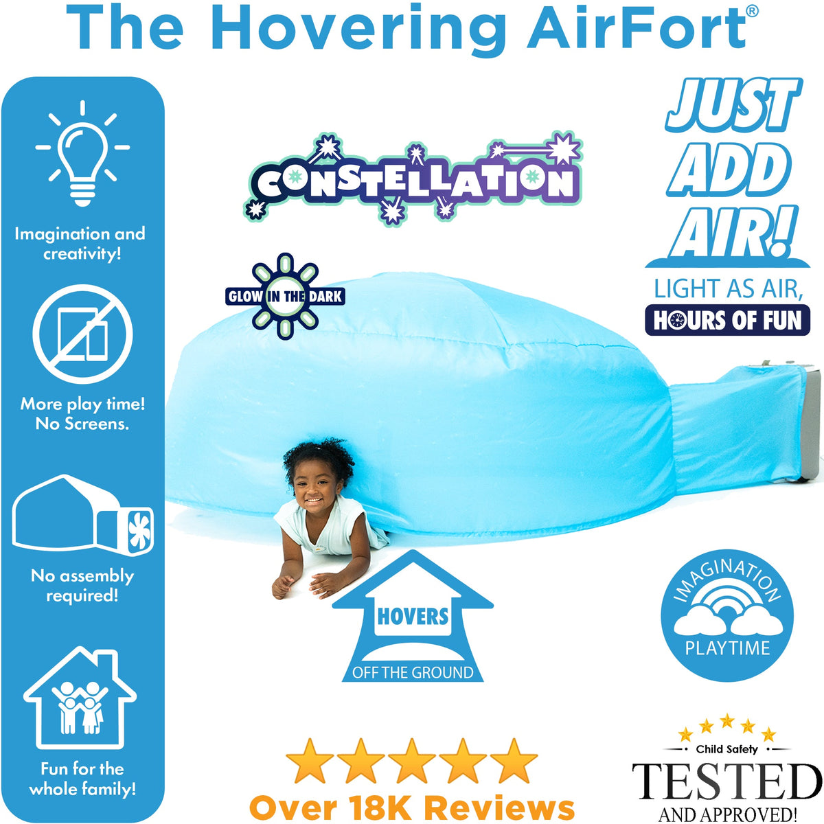 AirFort Playhouse | Glow In The Dark | Toylandeu™