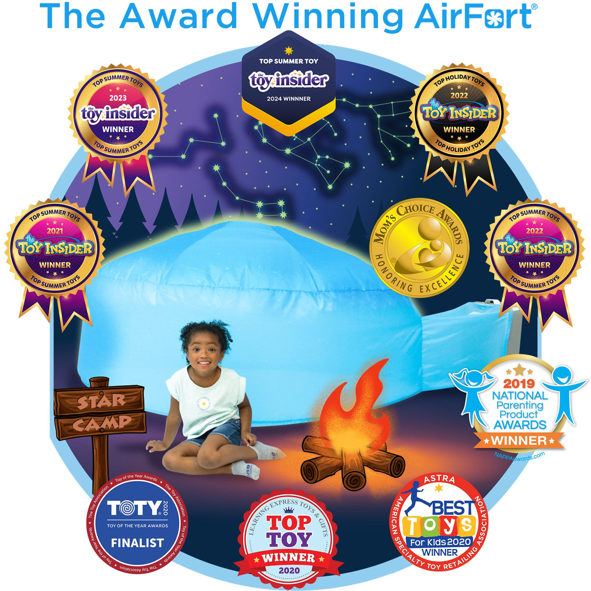 AirFort Playhouse | Glow In The Dark | Toylandeu™