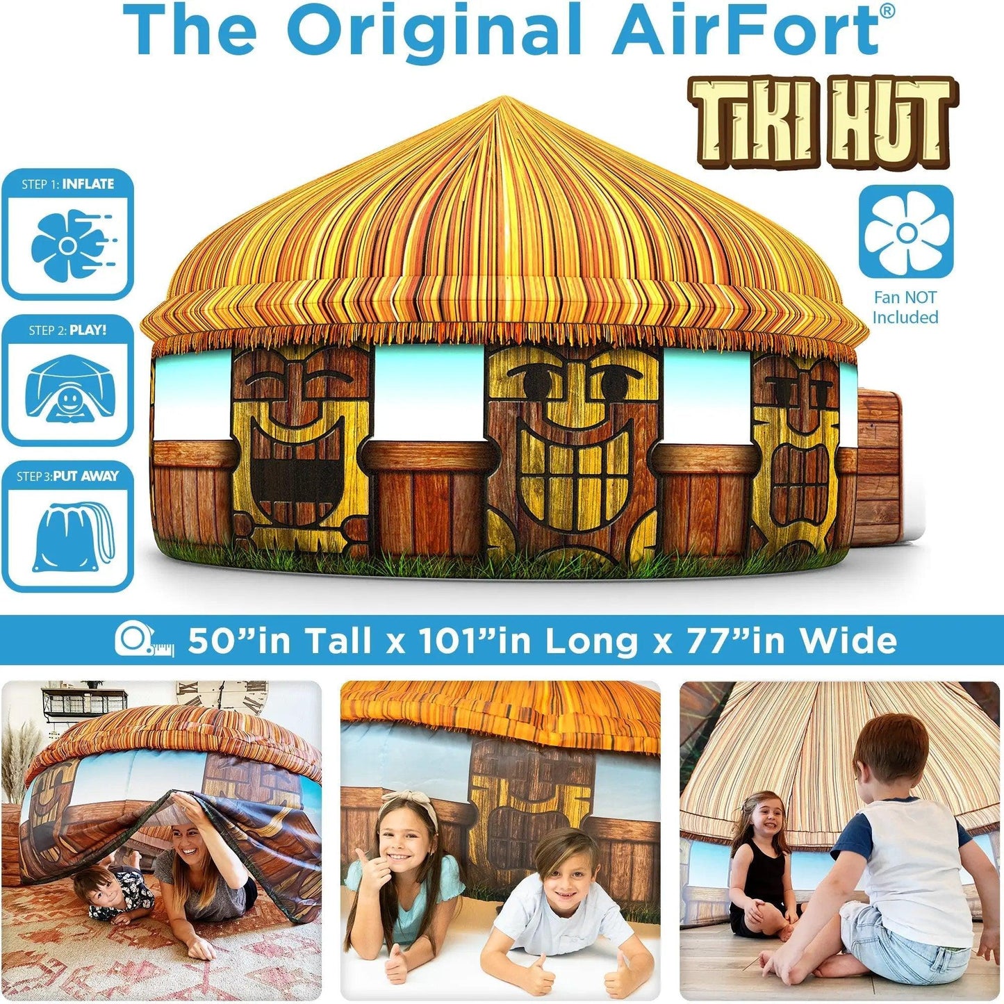  AirFort Tiki Hut Play Tent Instant Tropical Getaway -  ToylandEU™