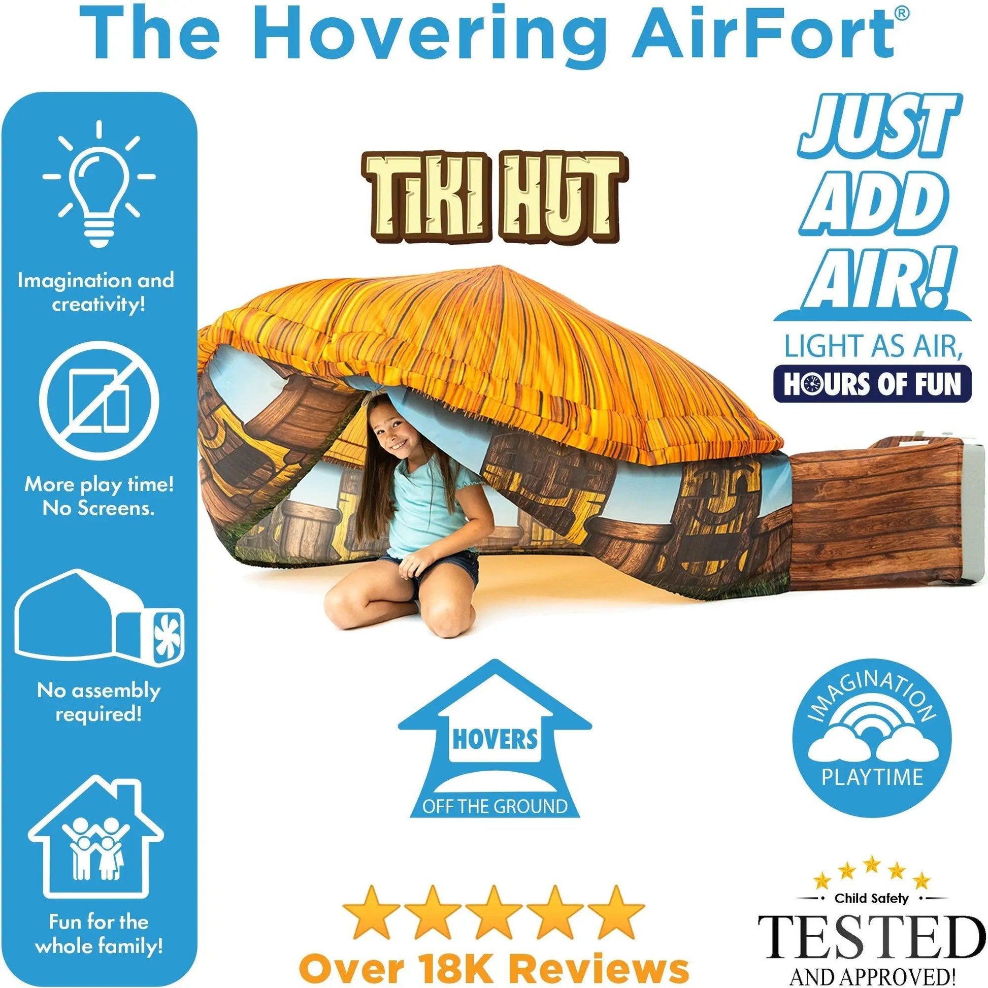  AirFort Tiki Hut Play Tent Instant Tropical Getaway -  ToylandEU™