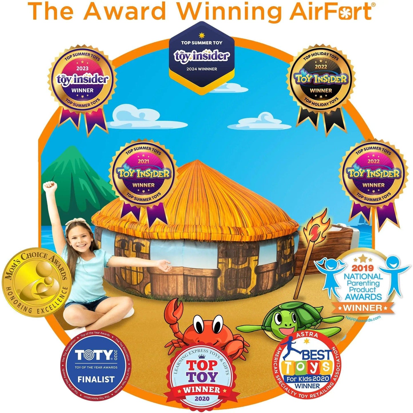  AirFort Tiki Hut Play Tent Instant Tropical Getaway -  ToylandEU™