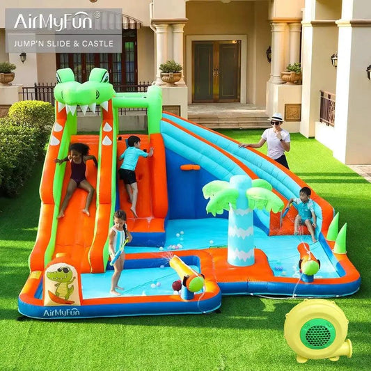  AirMyFun Jungle Inflatable Bounce House With Slide -  ToylandEU™