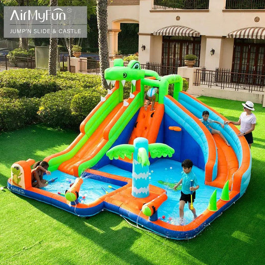  AirMyFun Jungle Inflatable Bounce House With Slide -  ToylandEU™