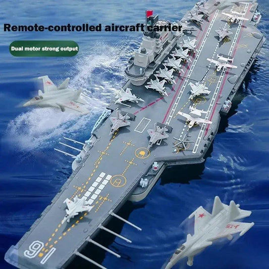 Aircraft Carrier RC Boat Dual Mode 2.4G Remote Control -  ToylandEU™