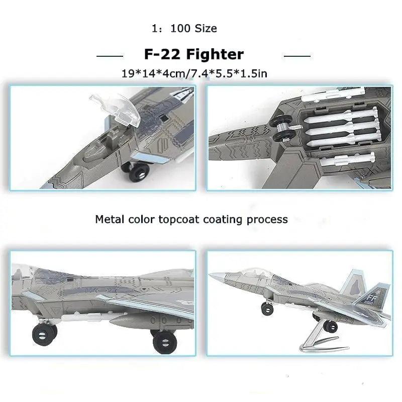  Fighter Aircraft Model Kit DIY Puzzle Tabletop Decor -  ToylandEU™