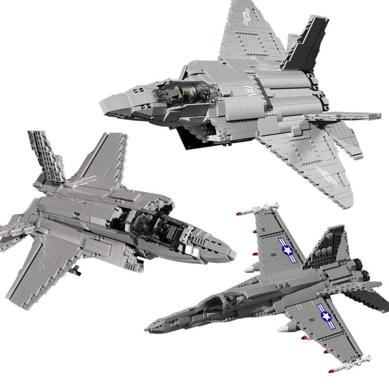 Aircraft Series F22 Fighter Building Blocks Model Toys - ToylandEU