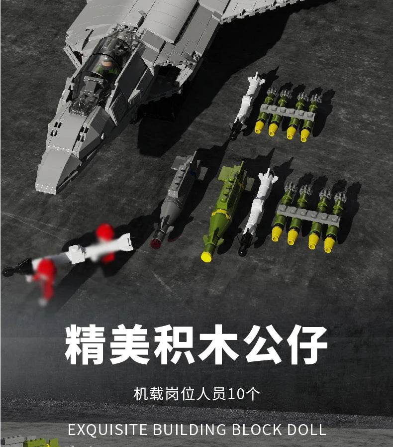 Aircraft Series F22 Fighter Building Blocks Model Toys - ToylandEU