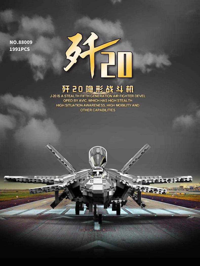 Aircraft Series F22 Fighter Building Blocks Model Toys - ToylandEU