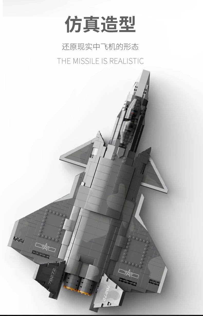 Aircraft Series F22 Fighter Building Blocks Model Toys - ToylandEU