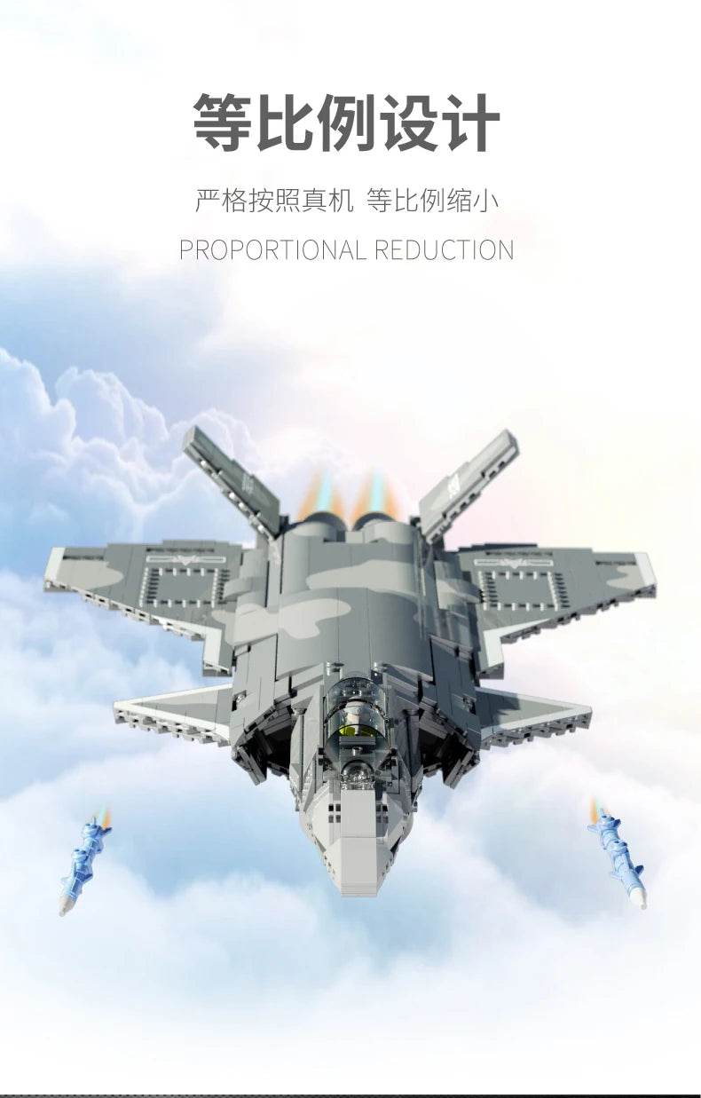 Aircraft Series F22 Fighter Building Blocks Model Toys - ToylandEU