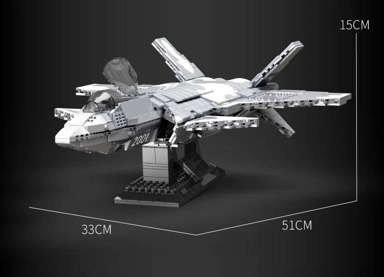 Aircraft Series F22 Fighter Building Blocks Model Toys - ToylandEU