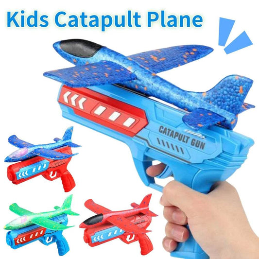 Airplane Launcher Toys Outdoor Sports Flying Toys Foam Catapult Plane Birthday Gifts for Boys Girls - ToylandEU