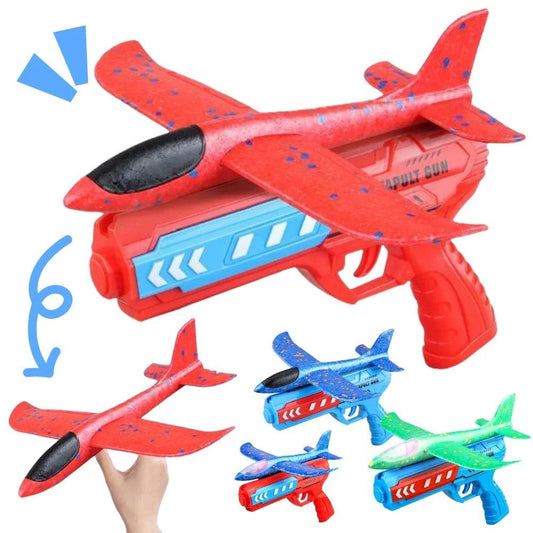 Airplane Launcher Toys Outdoor Sports Flying Toys Foam Catapult Plane Birthday Gifts for Boys Girls - ToylandEU