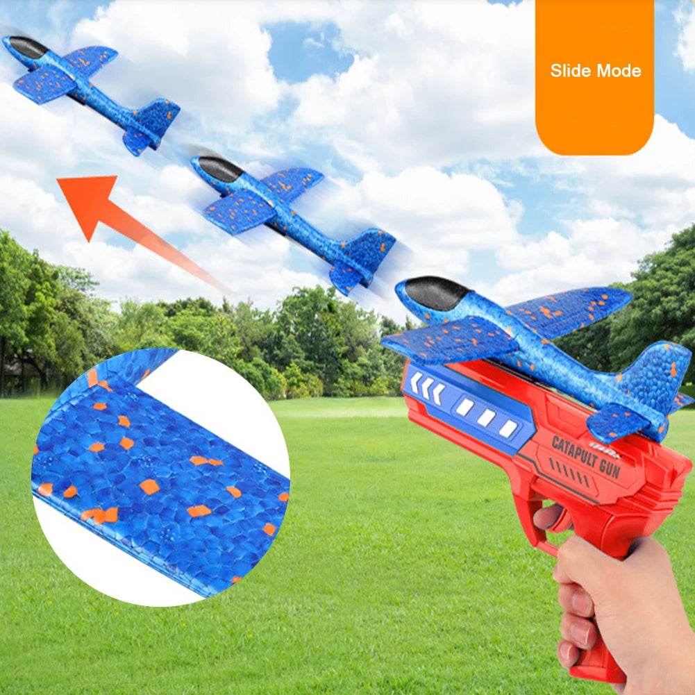 Airplane Launcher Toys Outdoor Sports Flying Toys Foam Catapult Plane Birthday Gifts for Boys Girls - ToylandEU
