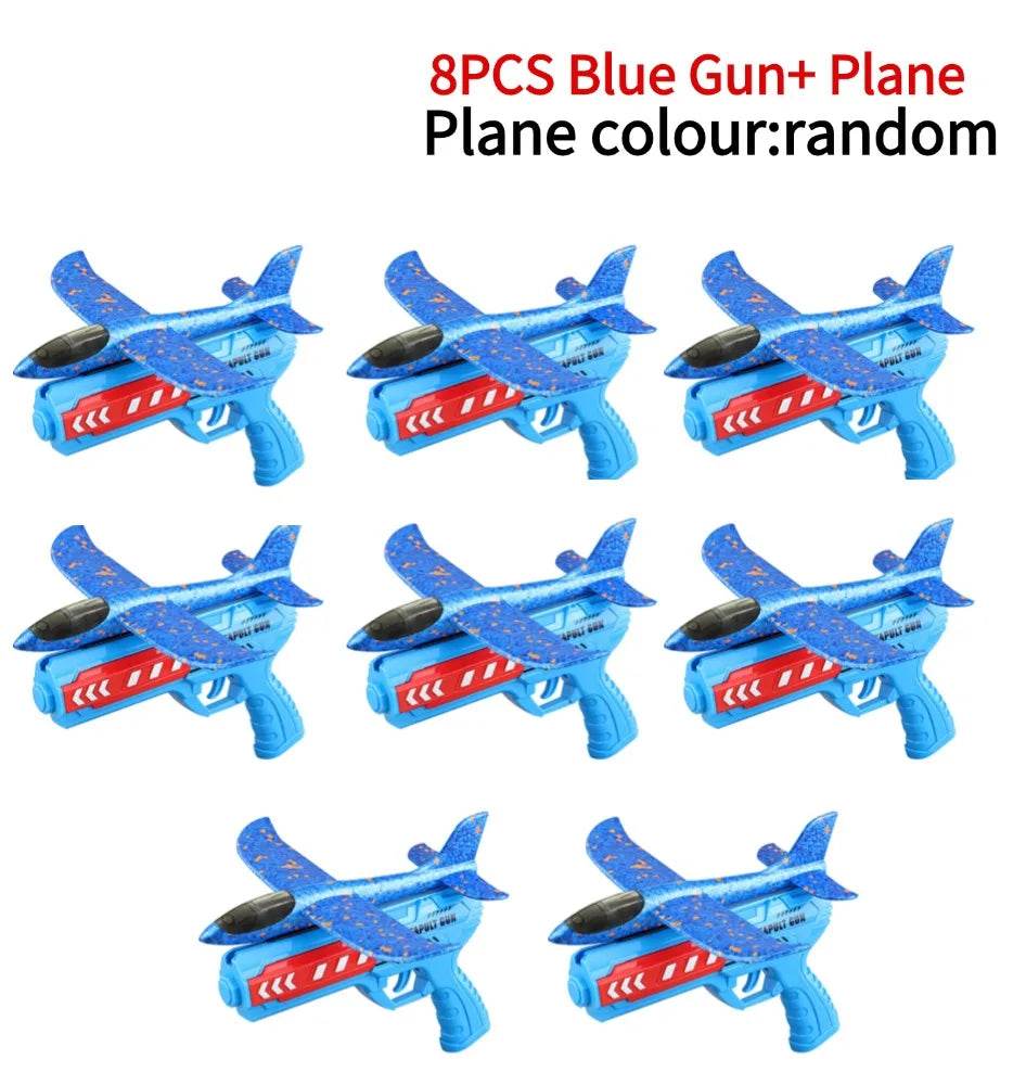 Airplane Launcher Toys Outdoor Sports Flying Toys Foam Catapult Plane Birthday Gifts for Boys Girls - ToylandEU