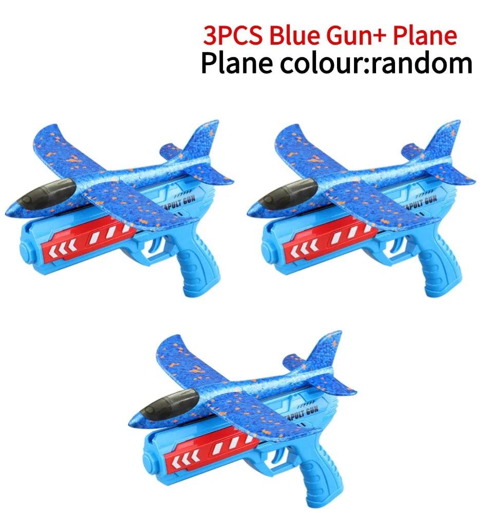 Airplane Launcher Toys Outdoor Sports Flying Toys Foam Catapult Plane Birthday Gifts for Boys Girls - ToylandEU
