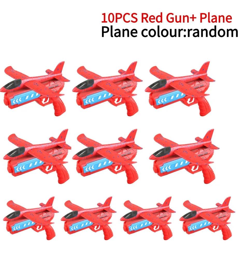 Airplane Launcher Toys Outdoor Sports Flying Toys Foam Catapult Plane Birthday Gifts for Boys Girls - ToylandEU