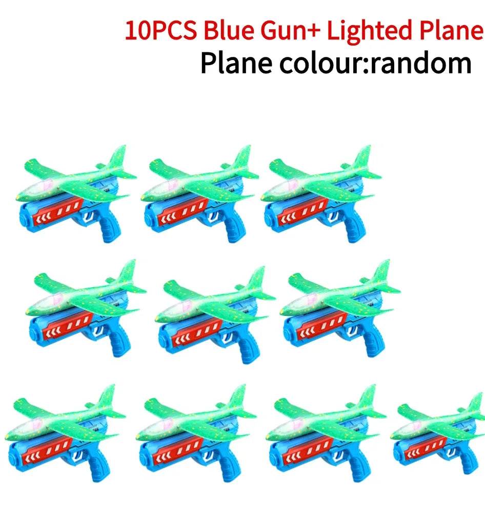 Airplane Launcher Toys Outdoor Sports Flying Toys Foam Catapult Plane Birthday Gifts for Boys Girls - ToylandEU