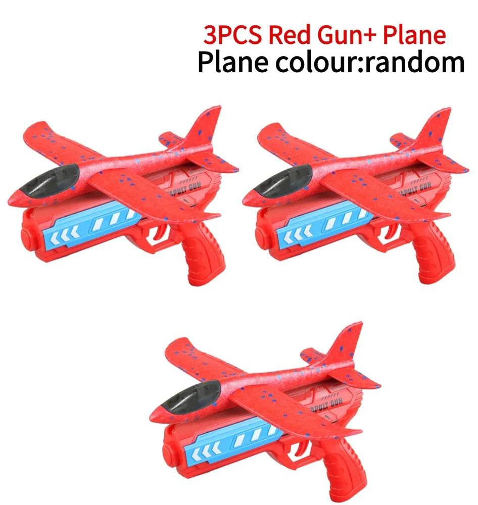 Airplane Launcher Toys Outdoor Sports Flying Toys Foam Catapult Plane Birthday Gifts for Boys Girls - ToylandEU