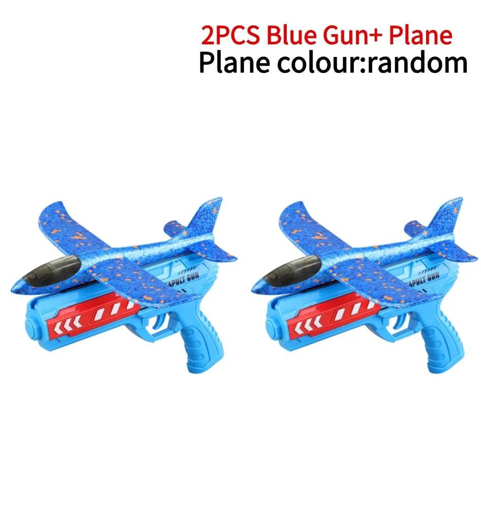 Airplane Launcher Toys Outdoor Sports Flying Toys Foam Catapult Plane Birthday Gifts for Boys Girls - ToylandEU