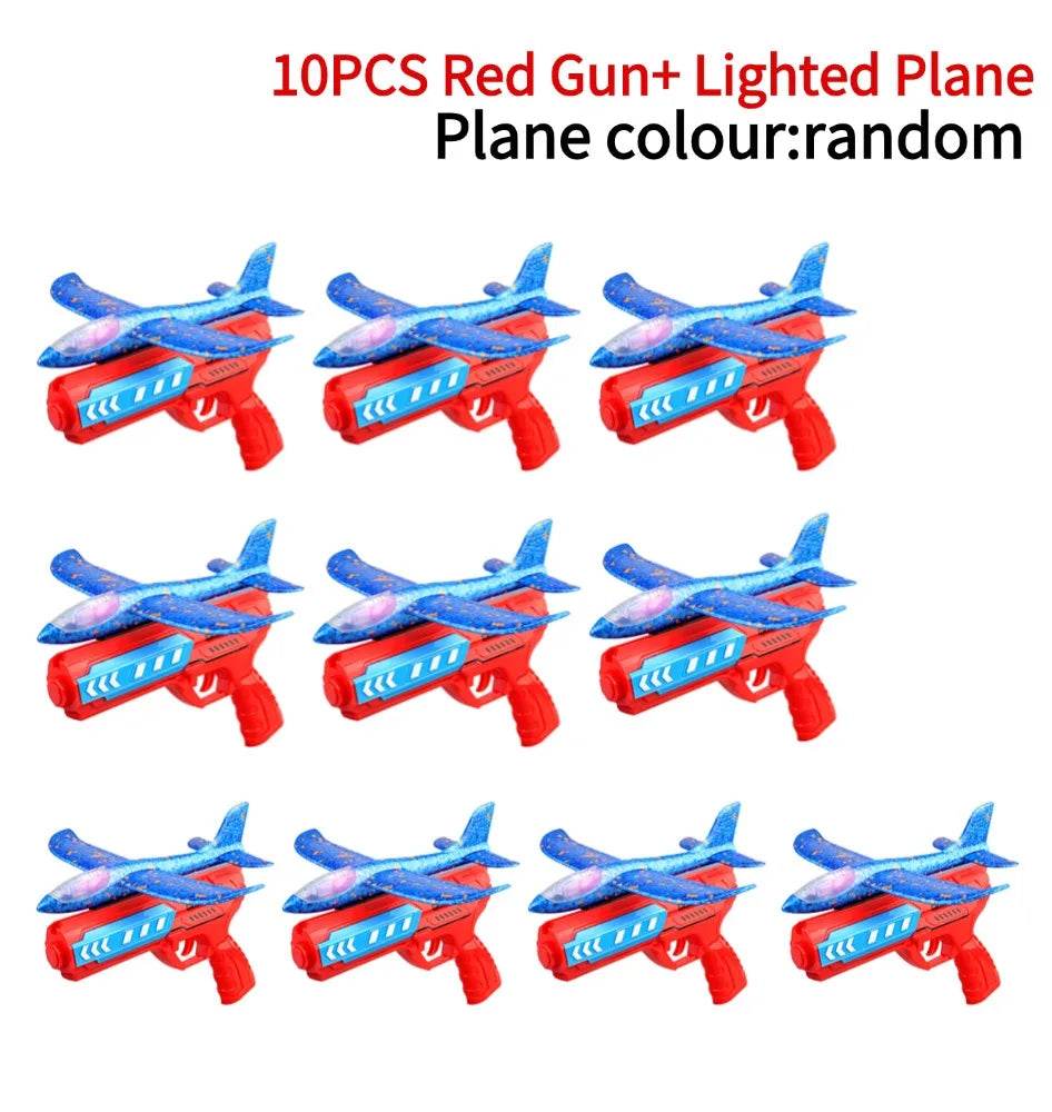 Airplane Launcher Toys Outdoor Sports Flying Toys Foam Catapult Plane Birthday Gifts for Boys Girls - ToylandEU