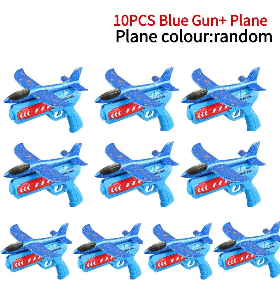 Airplane Launcher Toys Outdoor Sports Flying Toys Foam Catapult Plane Birthday Gifts for Boys Girls - ToylandEU