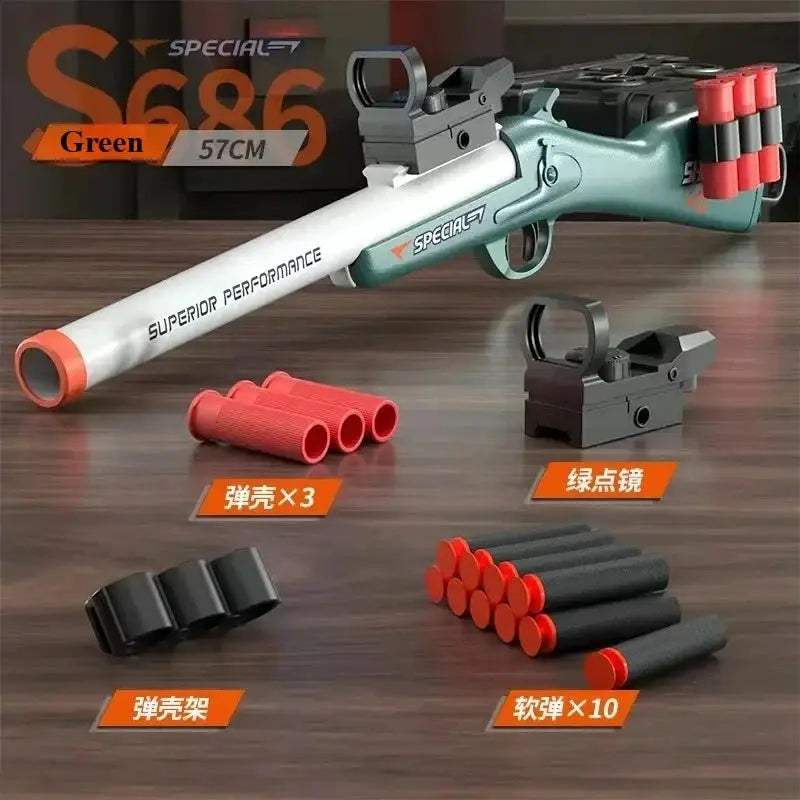 Airsoft Launcher Toy Gun With Soft Bullets For Outdoor Fun - ToylandEU