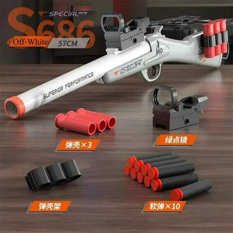 Airsoft Launcher Toy Gun With Soft Bullets For Outdoor Fun - ToylandEU