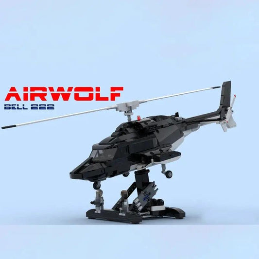  Airwolf Bell 222 MOC Building Blocks Helicopter Kit -  ToylandEU™