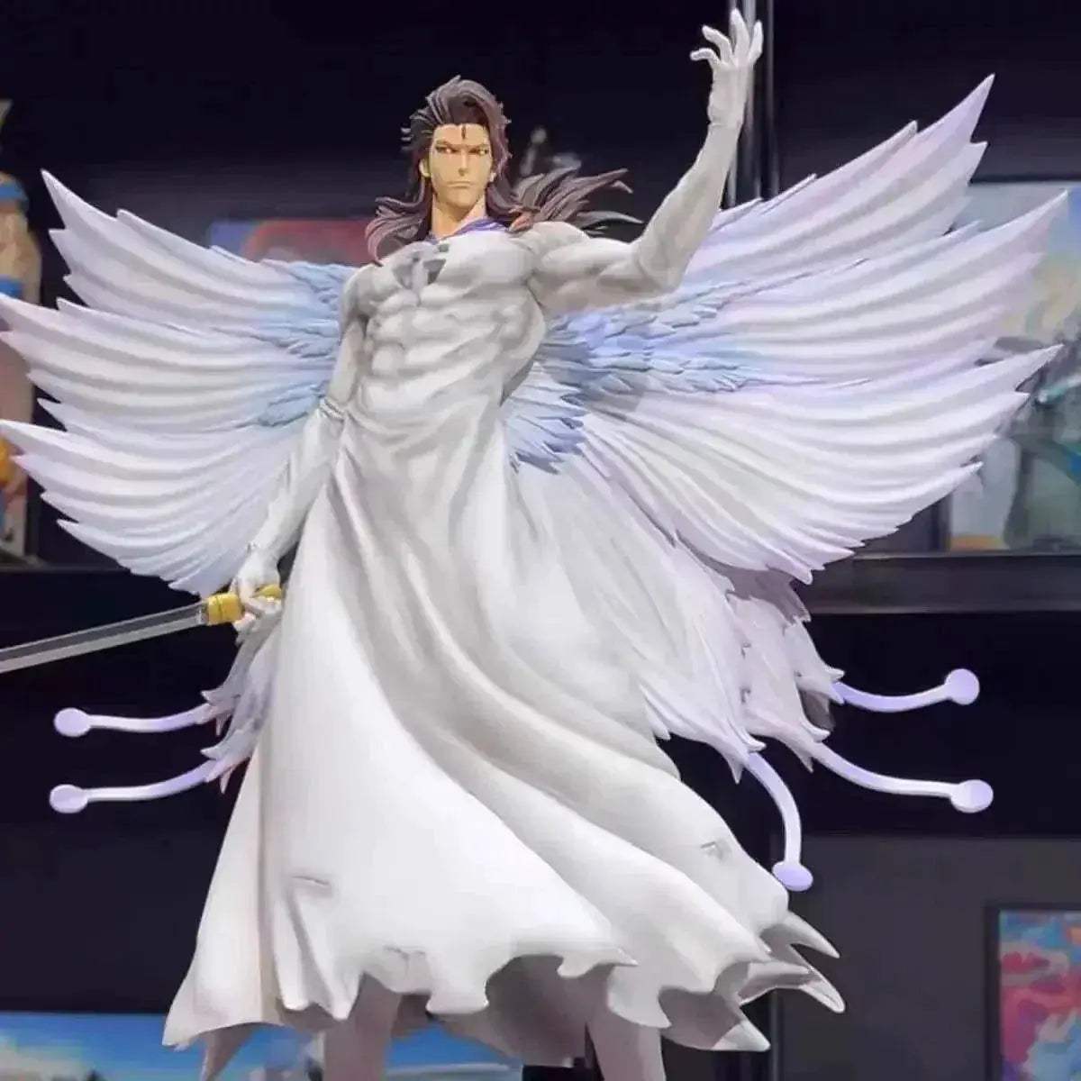 Aizen Sousuke Butterfly Hollowfication Anime Figure Bleach Anime Figurines Statue Collection 31 cm - ToylandEU