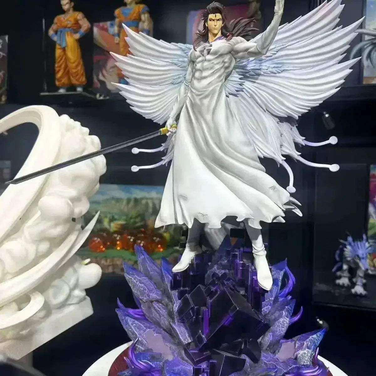Aizen Sousuke Butterfly Hollowfication Anime Figure Bleach Anime Figurines Statue Collection 31 cm - ToylandEU