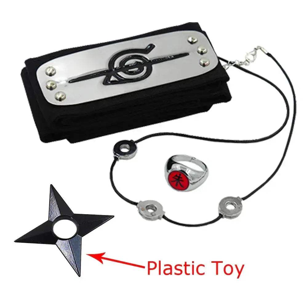 Akatsuki Uchiha Itachi Cloak for Kids & Adults Long Black Robe Cosplay Costume with Accessories - ToylandEU