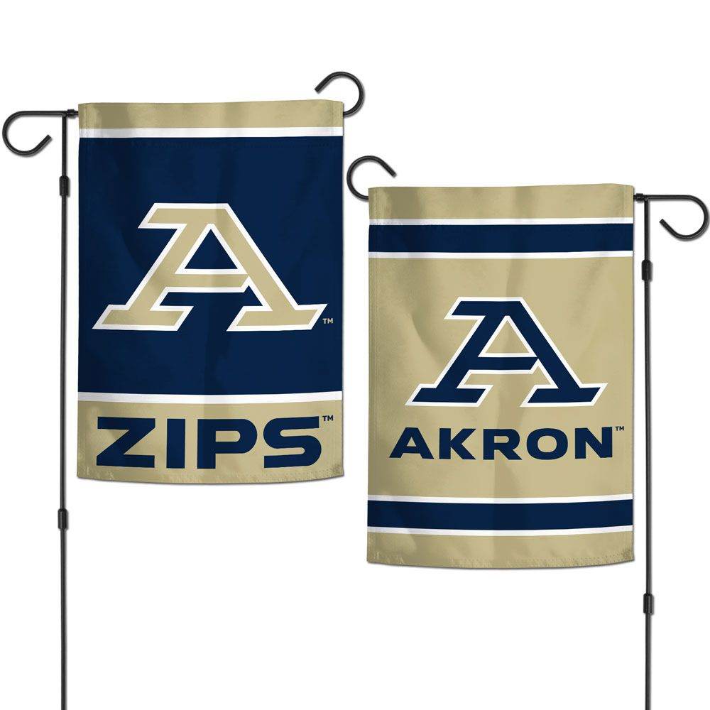 Akron Zips Garden Flag 12x18 Two Sided With Team Graphics - ToylandEU