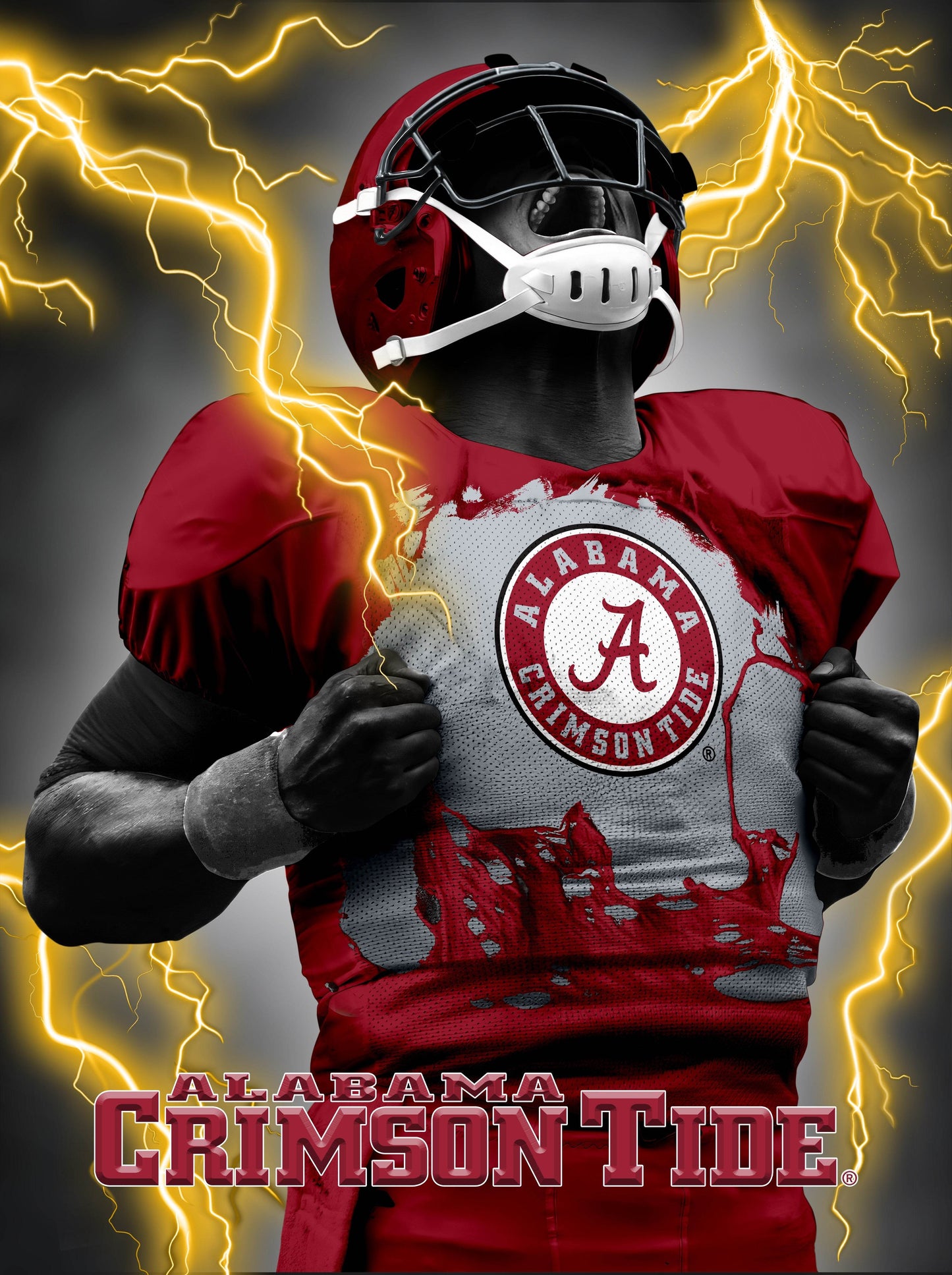 Alabama Crimson Tide 3D Lenticular Art Print 12x16 - ToylandEU