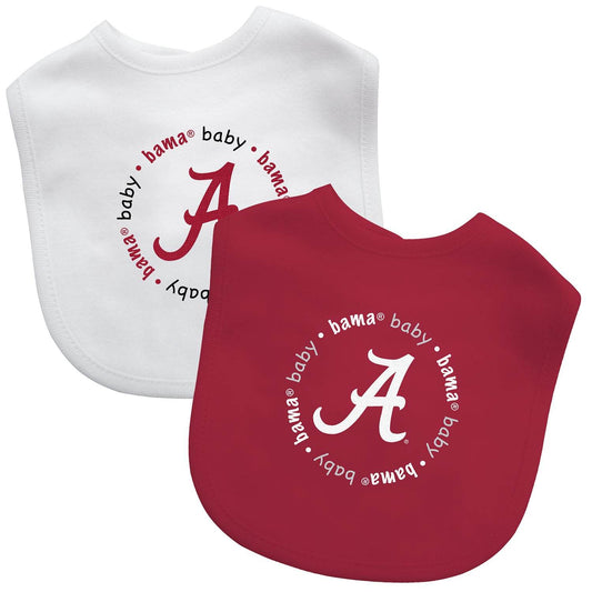 Alabama Crimson Tide Baby Bib 2 Pack Embroidered Logo - ToylandEU
