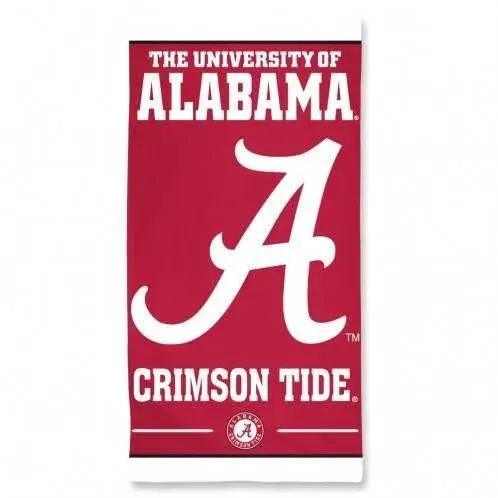  Alabama Crimson Tide Beach Towel 30x60 Cotton Velour -  ToylandEU™