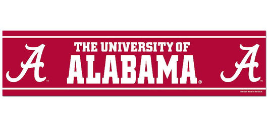 Alabama Crimson Tide Bumper Sticker 3x12 USA Made Wincraft - ToylandEU