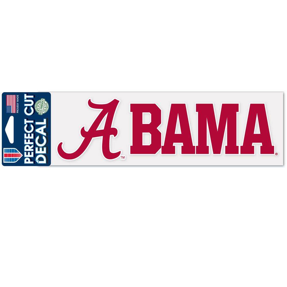 Alabama Crimson Tide Decal 3x10 Perfect Cut Wordmark Color - ToylandEU