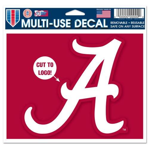 Alabama Crimson Tide Decal 5x6 Multi Use Color Cut Logo - ToylandEU